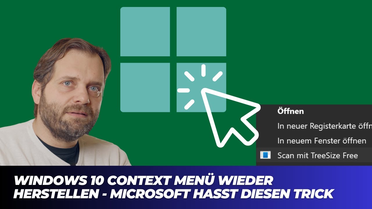 Youtube Thumnail image of : Windows 11 Rechtsklick-Menü nervt? Hol dir das klassische Menü zurück! 🔥 So einfach geht's!