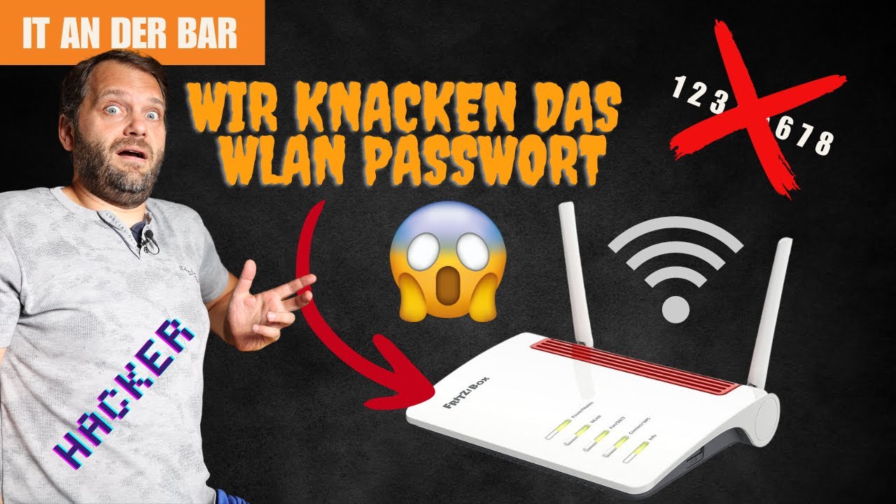 Youtube Thumnail image of : 🤓 Hacker VS. WLAN Passwort: So leicht ist dein Wifi-Passwort zu knacken!🫣😱