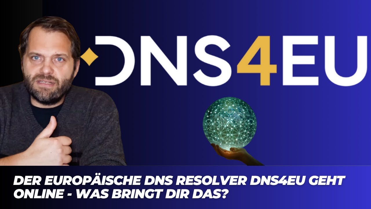 Youtube Thumnail image of : 💥 EU DNS statt Google! Mehr Souveränität mit nur 1 Klick – So geht’s! 🇪🇺🛡️