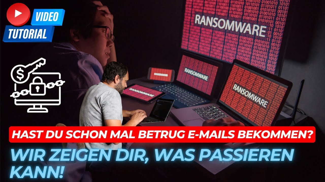 Youtube Thumnail image of : 🤓 Hacker vs. Ransomware 🦠 Wir lassen uns verschlüsseln 🔐 und blicken hinter die Kulissen 🔍